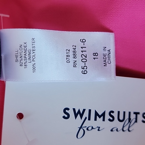 Swimsuits for All Women’s Plus Size Romancer Colorblock Bikini Bottom/ 18. - Picture 8 of 9